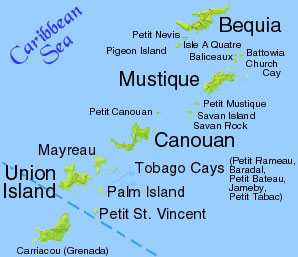 Grenadines map