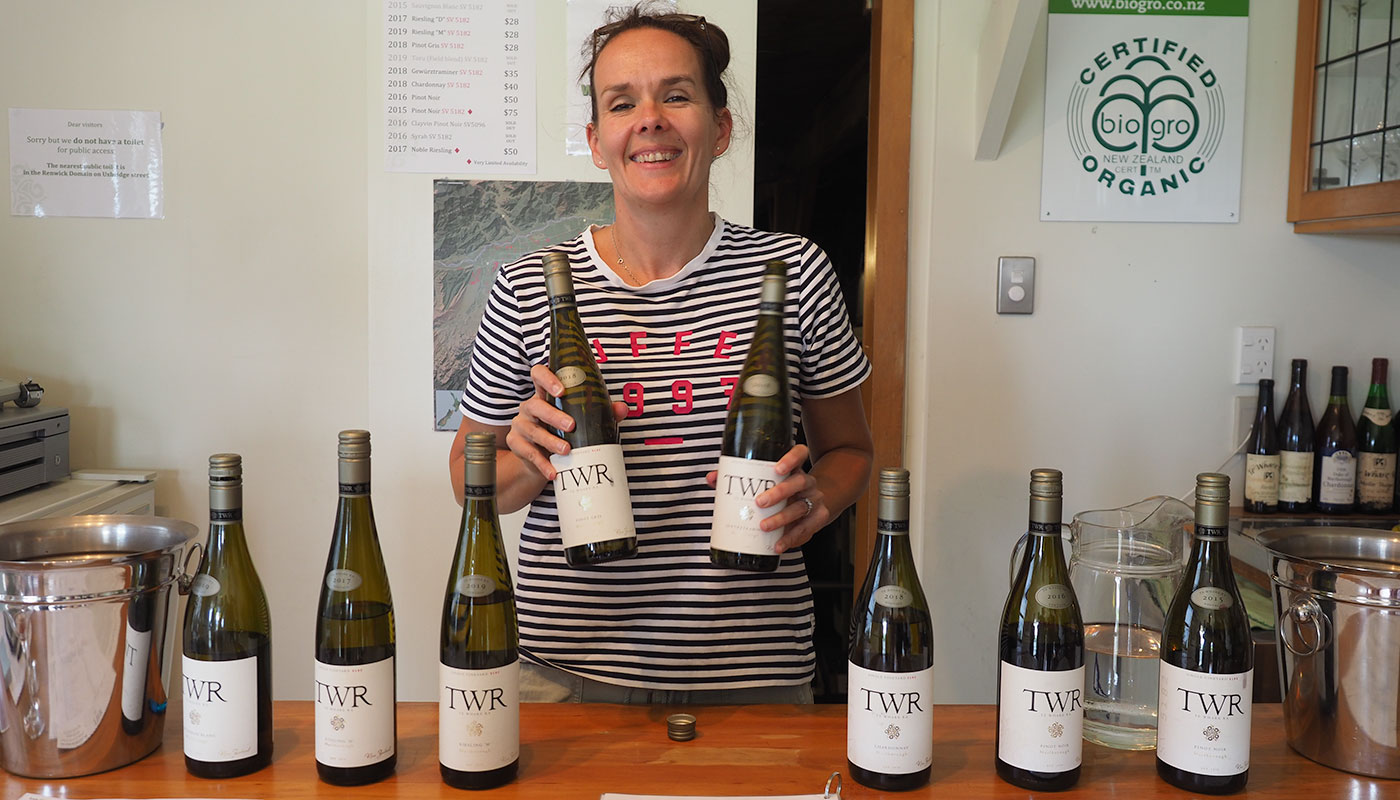 Te Whare Ra with vintner owner Anna Flowersday