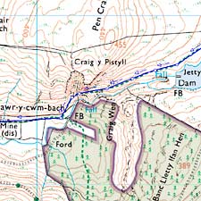 Craig y Pistyll screes