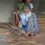 Making rattan mats