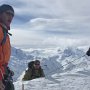 Tommy arrives on the Bishorn summit